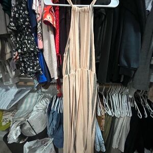 Cloth & Stone Peach Halter Dress